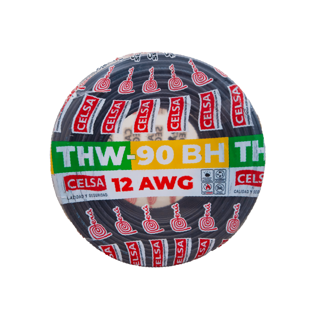Cable THW90 BH 12 AWG negro frontal-08